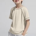 thumbnail image 1 of hengsof Girls Summer Sports Ice Silk T-Shirt Comfortable Breathable Short Sleeve Crew Neck Top Moisture Wicking Sports Shirt, 1 of 7