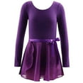 thumbnail image 1 of hengsof Girls Team Basic Long Sleeve Short Sleeve Leotard with Skirt Kid Dance Ballet Tutu Dress Children's Performance Costumes, 1 of 3
