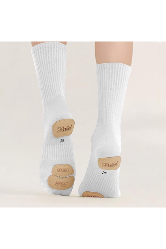 Grip Sole Cotton Dance Socks for Children, Non Slip Practice Socks for Ballet, Stretch Socks for Modern Dance, Size 1-8 Years