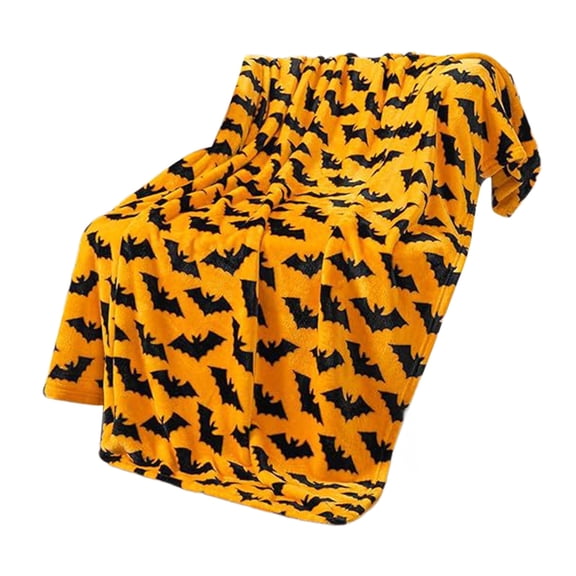 hengsof Halloween Blanket,Halloween Bat Blankets,Fall Thanksgiving Farmhouse Gifts Flannel Throw Blanket for Home Living Room Couch Bed Chair Dorm Decor