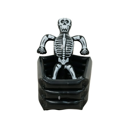 hengsof Halloween Inflatable Decorations Skeleton Drink Cooler, Large Capacity Ice Bucket for Drinks, Halloween Party Supplies for Indoor Outdoor Garden Lawn Yard Decorations