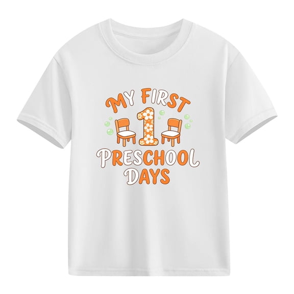 hengsof Happy Back to School Shirts for Boys and Girls Children's Cute Back to School Suit T-Shirts