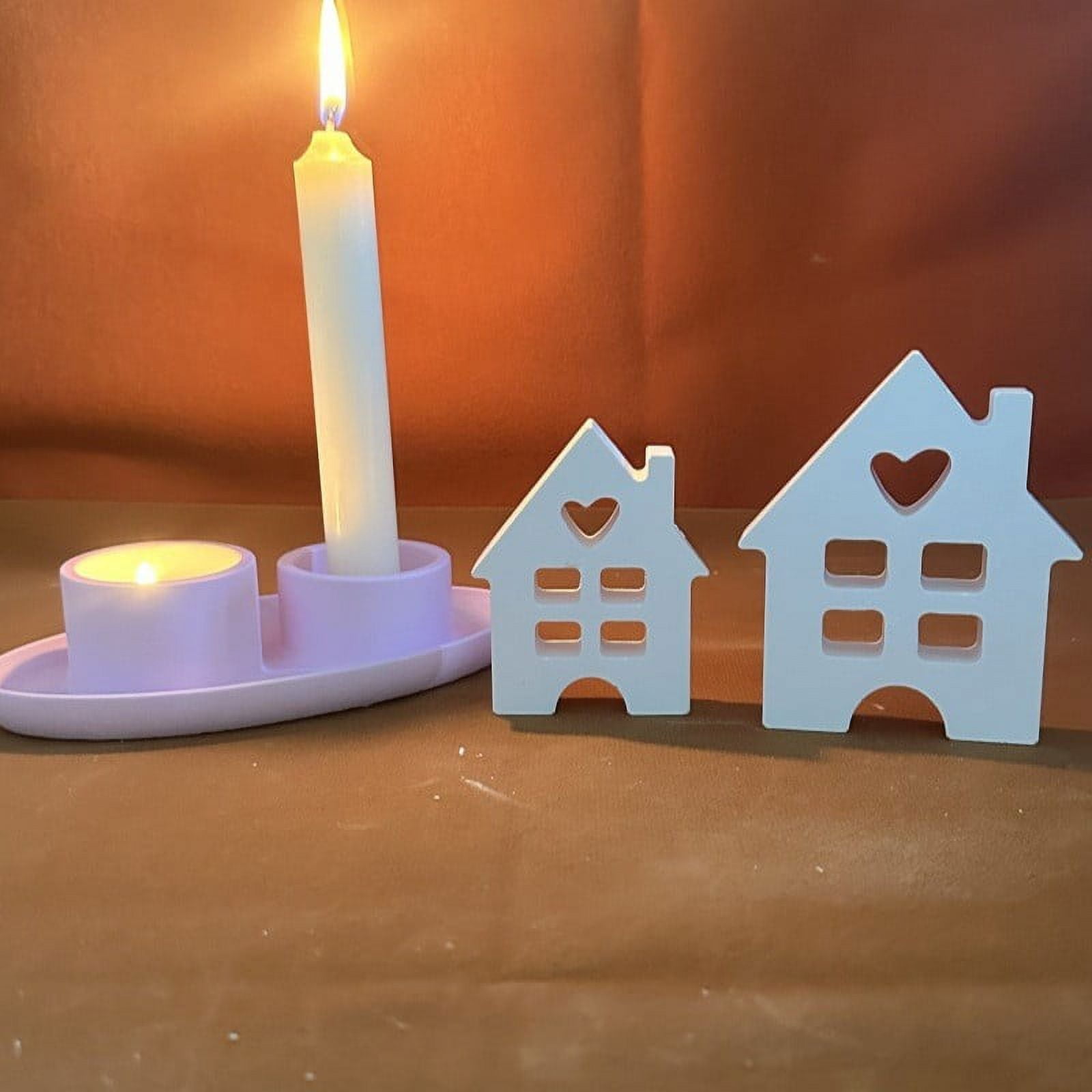 Christmas Star House Silicone Mold - DIY Candle & Resin Craft Mold For Holiday Decor