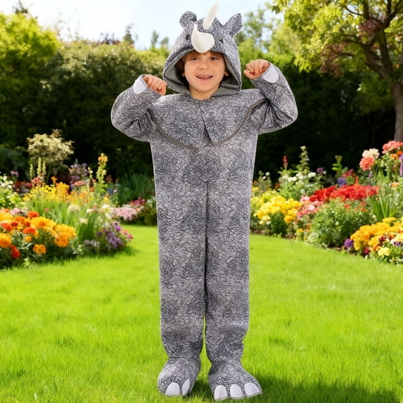 hengsof Kids Cute Character Costume, Long Sleeve Long Pants Animal Onesie Pajamas for Dress Up Play, Ages 3 to 10 Years