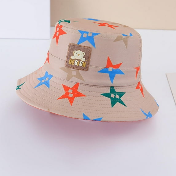 hengsof Kids Hats Breathable and Cute Boys Girls Summer Bucket Travel Beach Sun Hat Cap Wide Brim for Toddler Children