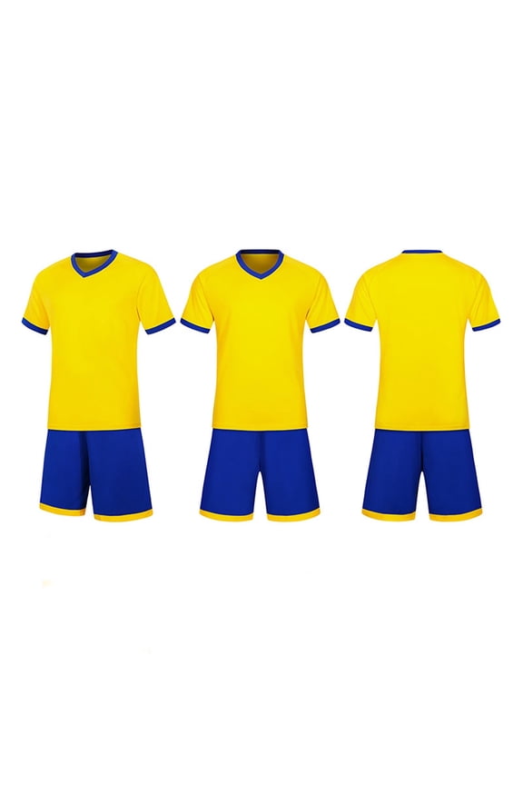 Kids Jersey Soccer Set Sports Team Uniform Outfit Shirt Shorts Suit