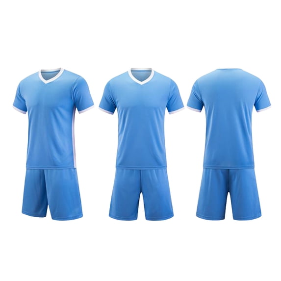 hengsof Kids Soccer Jersey Sports Team Training Shirt and Shorts Uniform