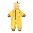 thumbnail image 1 of hengsof Kids Toddler Rain Suit Waterproof Coverall One Piece Weather Resistant Baby Jacket Hooded Kid Raincoat, 1 of 6
