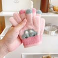 thumbnail image 1 of hengsof Kids Winter Gloves Toddler Warm Full Finger Knitted Mittens for Girls and Boys, 1 of 5