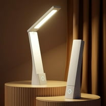hengsof LED Desk Lamp for Office Home & Battery Operated Lamp Rechargeable Lamp Foldable & Portable Light, LED Desk Light Strip, 3 Brightness Dimmable Small Desk Lamp Wireless Reading Lamp