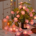 thumbnail image 1 of hengsof LED Rose Flower String Lights, Battery Operated String Romantic Flower Rose Fairy Light Lamp Outdoor for Valentine's Day, Wedding, Room, Garden, Christmass, Patio,Festival Party Decor, 1 of 7