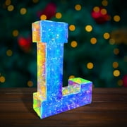 hengsof Light Up Colorful LED Marquee Letter lights, 18 Colors Changing Alphabet Letters Sign with Remote Timer for Night Light Girls Bedroom Wedding Birthday Party Lamp Christmas Home Bar Decor