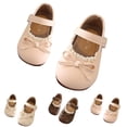 thumbnail image 1 of hengsof Little Girls Dress Shoes Toddler Baby Ballet Flats Flower Girls Wedding Party Bow Princess Kid Shoes, 1 of 8