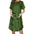 thumbnail image 1 of hengsof Maternity Short Sleeve Printed Casual Dress Maternity Nursing Clothing, 1 of 2