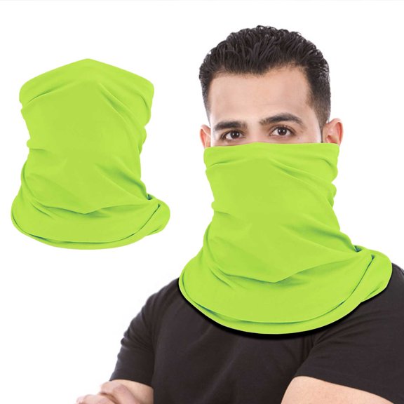 hengsof Men's Summer UV Protection Cooling Neck Gaiter Face Clothing Neck Gaiter Mask Scarf Sunscreen Breathable Bandana