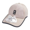 thumbnail image 1 of hengsof Mens Baseball Cap with Solar Fan, Summer UV Protection Wide Brim Sun Hat Mesh Beach Hats, Solar Powered/USB Charging, 1 of 6