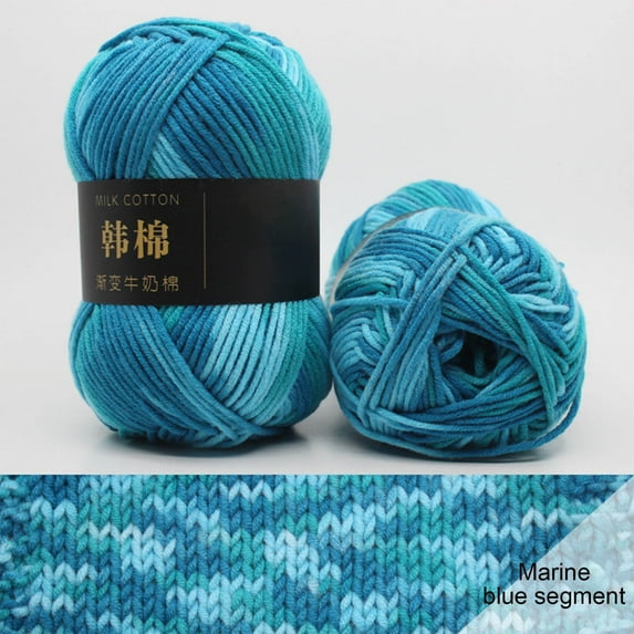 hengsof Milk Cotton Yarn for Crocheting Colorful Knitting Yarn Multi Colored Yarn Soft Rainbow Yarn Crochet Yarn for Crocheting and Knitting Craft Project