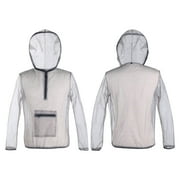 hengsof Mosquito Jacket for Adults, Mesh Bug Jacket with Hood, Outdoor Net Mosquito Proof Clothing Keep From Bee And Mosquito Bites