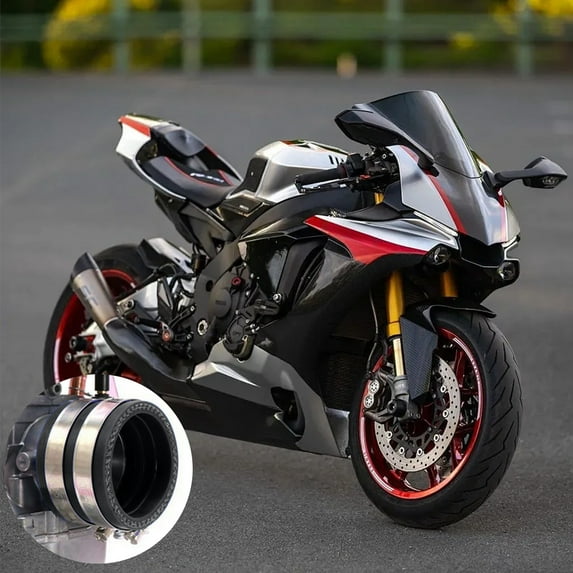 hengsof Motorcycle Parts Carburetor 35mm Intake Manifold Suitable For PWK28 30 KOSO Inner Diameter Interface Adhesive Three Color Selection