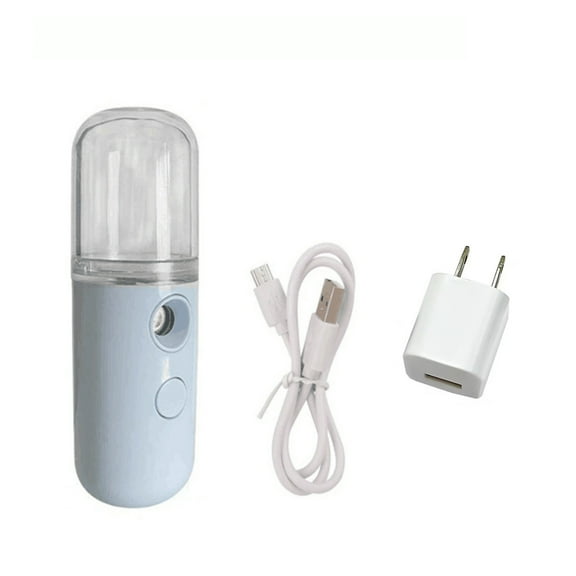hengsof Nano Facial Mister, Cool Mist Face Steamer with 2 Spray Nozzle, USB Rechargeable, Visual Water Tank, Nano Mister for Eyelash Extensions, Skin Care, Daily Makeup, Deep Hydrating