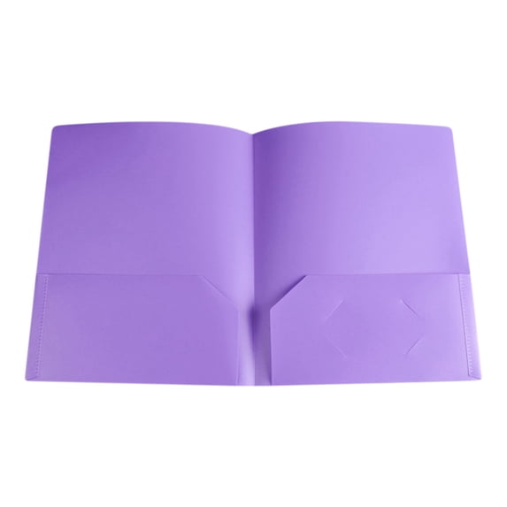 hengsof Plastic Folders with Pockets, Plastic Pocket Folders Heavy Duty File Folders with Card Holder, Letter Size Folder for Documents School Office Home