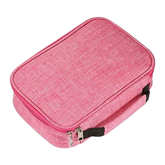 hengsof Portable Colored 72 Slots Pencil case Organizer with Printing Pattern for Prismacolor Watercolor Pencils, Crayola Colored Pencils, Marco Pencils