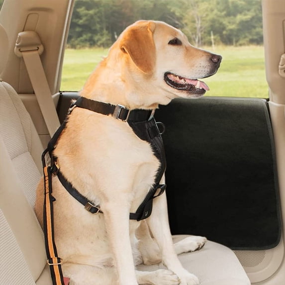 hengsof Premium Dog Back Seat and Door Cover for Sedans SUV, Scratch Resistant Back Seat Protector for Dog, Full Protection Dog Car Seat Cover for Back Seat