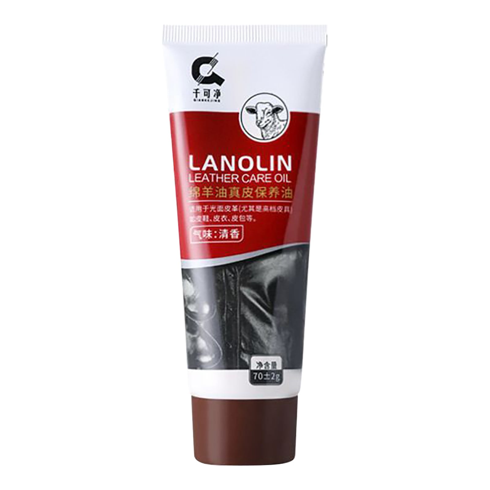 hengsof Qiankejing Leather Sheep Oil Black Colorless Brown Leather