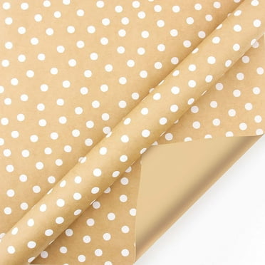 hengsof Reversible Christmas Wrapping Paper - Mini Roll - 100*44cm Red Christmas Tree and Stripe Design for Chrsitmas, Holiday, Party Celebration