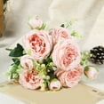 thumbnail image 1 of hengsof Roses Artificial Flowers Pink for DIY Wedding Bouquets Bridal Baby Shower Valentine's Day Decorations Table Centerpiece Silk Faux Floral Arrangements, 1 of 6