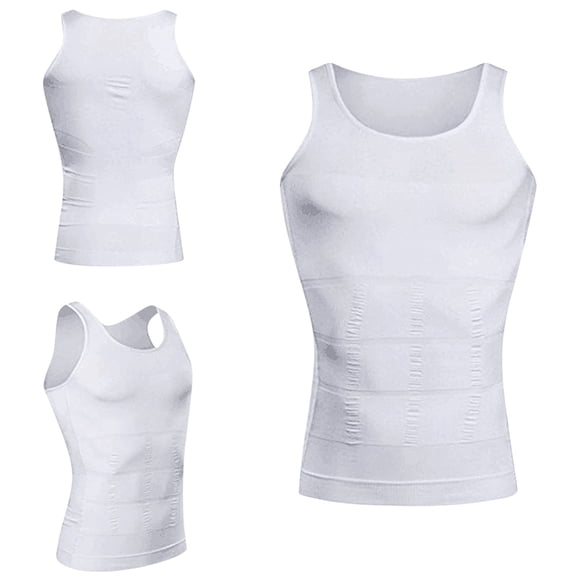 hengsof Shaper Slimming Tank Top Athletic Compression Shirt with Sleeveless Undershirts for Men