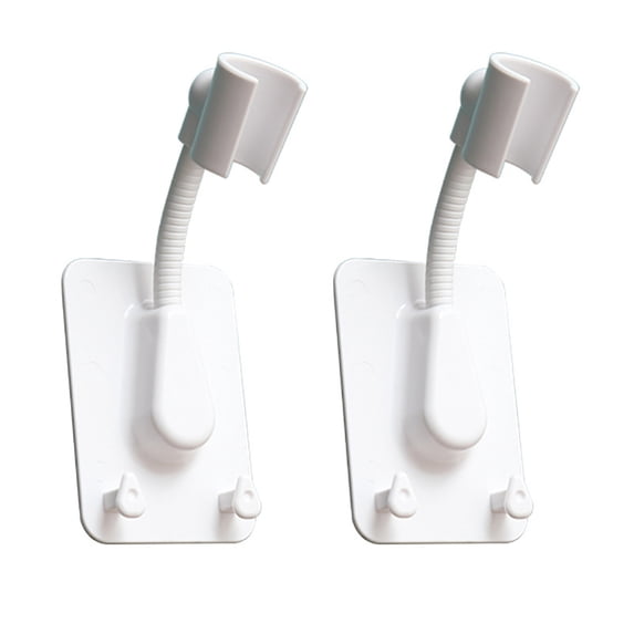 hengsof Shower Head Holder Strong Adhesive No Drilling Wall Mount Adjustable Handheld Showerhead Bracket for RV Kids Bathroom Shower,Fix Firmly and Use Conveniently
