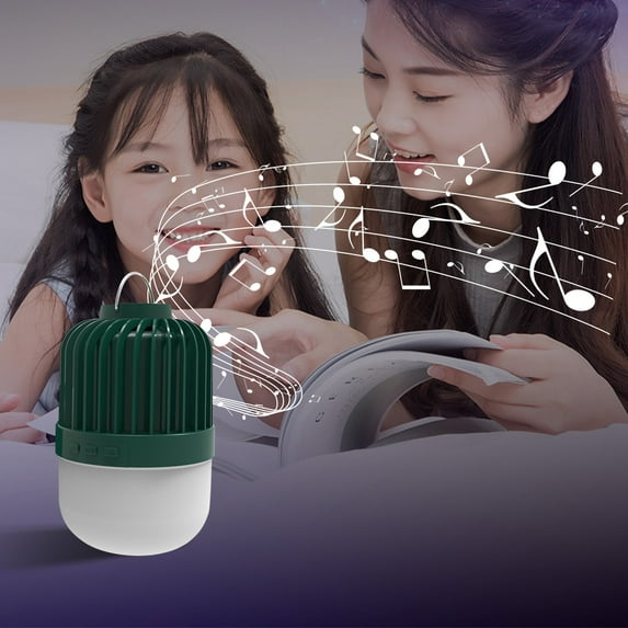 hengsof Small Camping Lantern Lamp Bluetooth Speaker for Hiking Portable,Rechargable Outdoor Table Lamp