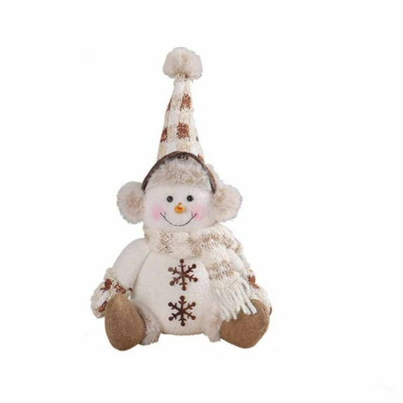 hengsof Snowman Christmas Decorations Indoor Snowman Figurines Decor Christmas Holiday Winter Ornament Christmas Snowman Figurines Table Decorations Gifts