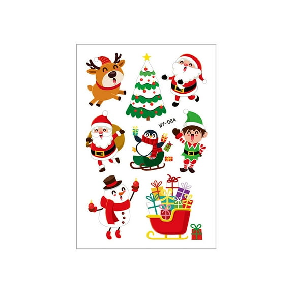 hengsof Snowman Stickers Snowman Face Decals Christmas Glass Sticker Christmas Window Clings Fridge Stickers Wall Decals Lovely Snowman Face Wall Art Decor for Home Decorations Party Supplies