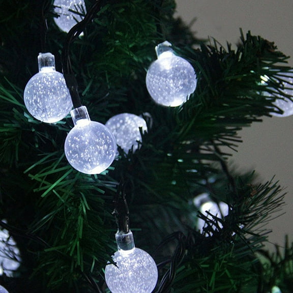 hengsof Solar Lights Outdoor, Decorative Glass Ball Light, Solar Powered Waterproof Globe Lighting, Hanging Globe Solar Lights for Garden, Yard, Patio, Lawn, Flower Bed