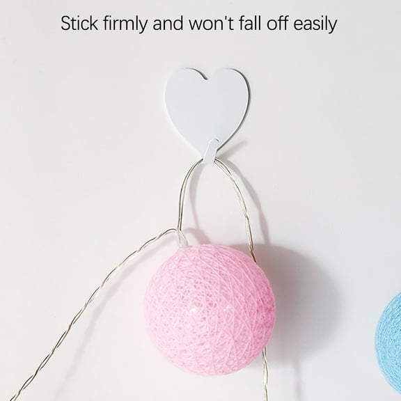 hengsof Female Heart Love Sticky Hook Stainless Steel Bead Heart-shaped Sticky Hookon sale and clearance