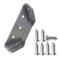 thumbnail image 1 of hengsof Stainless Steel Multifunctional Corner Code Three-sided Fixed Angle Iron Connector Trapezoidal Support Frame Layer Board Bracket Universal Corner Bracket, 1 of 8