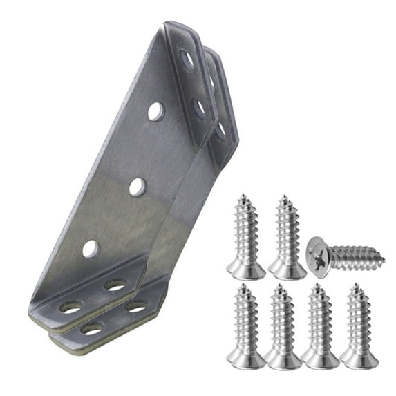 hengsof Stainless Steel Multifunctional Corner Code Three-sided Fixed Angle Iron Connector Trapezoidal Support Frame Layer Board Bracket Universal Corner Bracket