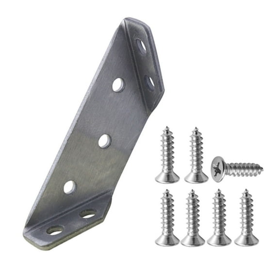 hengsof Stainless Steel Multifunctional Corner Code Three-sided Fixed Angle Iron Connector Trapezoidal Support Frame Layer Board Bracket Universal Corner Bracket