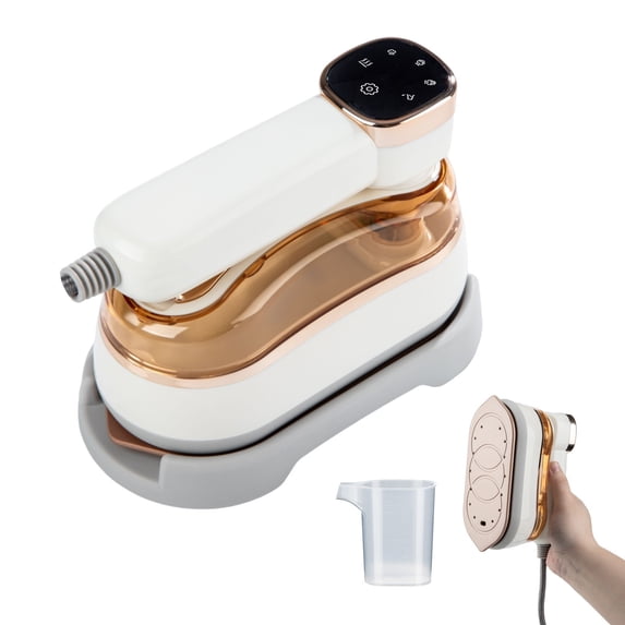 hengsof Steam Iron for Clothes 1800W with LCD Screen, Nonstick Ceramic Soleplate, Auto Shutoff, Anti-Drip, Self-Cleaning
