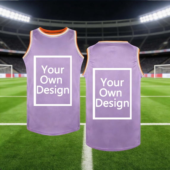 hengsof Summer Custom Made Basketball Vest for Children Boys' Mesh Breathable Sleeveless Crew Neck Top Sizes 3-18 Years Old