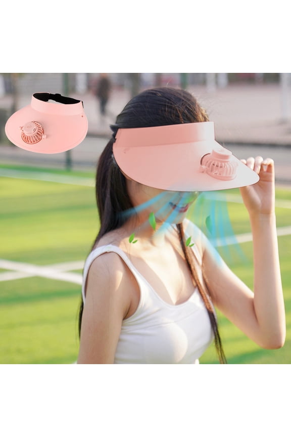 Sun Hat With USB Charging Fan Sun Protection Sunshade Outdoor Travel Riding Beach Empty Sun Hat Silent Fan Cap Portable Fan Cap Swimming Pool Accessories