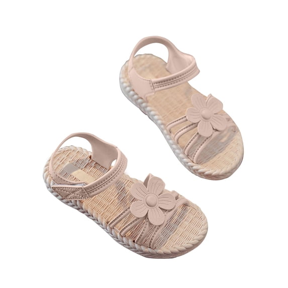 hengsof Sweet Open Toe Sandals, Comfortable Versatile Soft Soled Casual Shoes, Perfect for The Beach, Suitable for Girls Aged 3-14