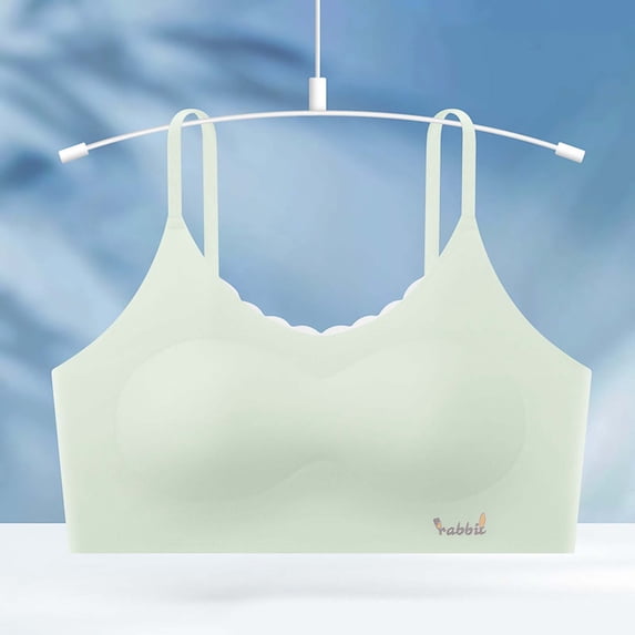 hengsof Teen Girls Light Support Bralette for 11-15 Years, Comfortable Breathable Stretch Camisole, Youth Training Soft Cup Undergarment