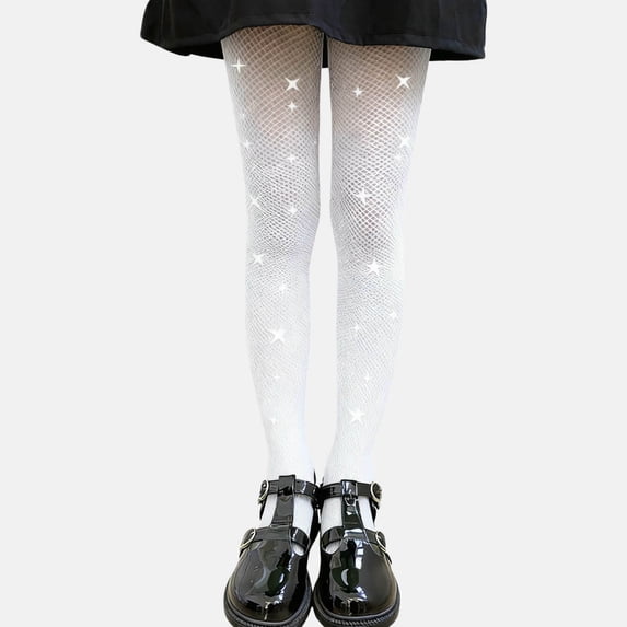 hengsof Teen Girls Rhinestone Mesh Tights for 5-15 Years Solid Color Sparkle Fishnet Sheer Leggings Fashion Party Wear Hosiery Dance Pants