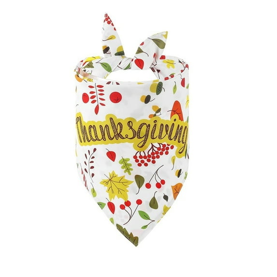 hengsof Thanksgiving Cute Turkey Dog Bandana Scarf Triangle Bibs Pet Accessories Cat Kerchief