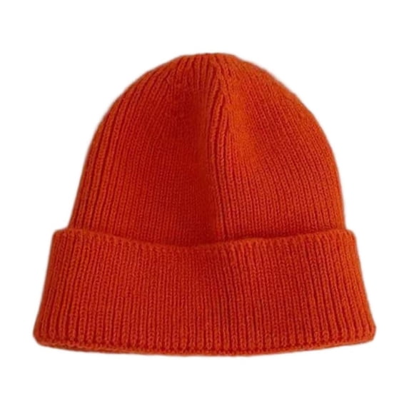hengsof Toddler Beanie Boys Girls Winter Hats Children Cuffed Knit Warm Skull Caps Kids Solid Color Woolen Hat