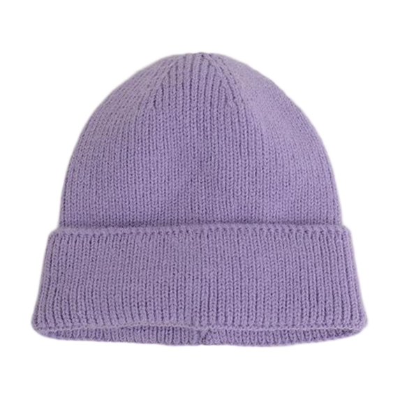 hengsof Toddler Beanie Boys Girls Winter Hats Children Cuffed Knit Warm Skull Caps Kids Solid Color Woolen Hat