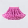 thumbnail image 1 of hengsof Toddlers Puffy Net Tutu Skirt Elastic Waist, Sheer Layered Dance Performance Skirt, Stage Costume for Little Girls Size 0-10 Years, 1 of 5